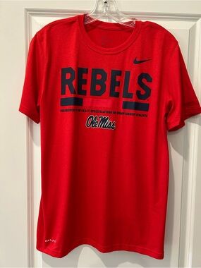 Nike Red Ole Miss Rebels Dri-FIT Short Sleeve Tee